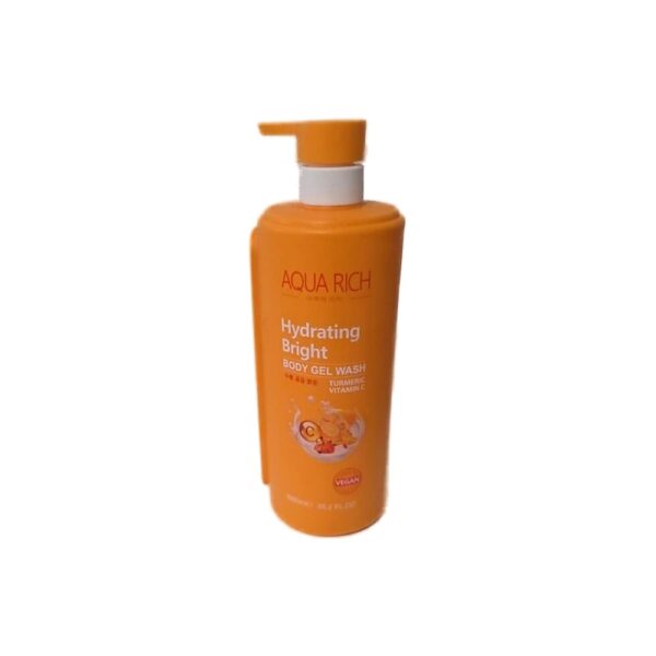 Aqua Rich Hydrating Bright Body Gel Wash (Turmeric & Vitamin C) 1000ml